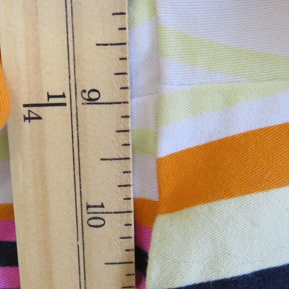 a.n.a.* Women's 1" Belt Loop Multipocketed Hidden Closure Stripe Shorts~ Size 6 - Picture 7 of 11